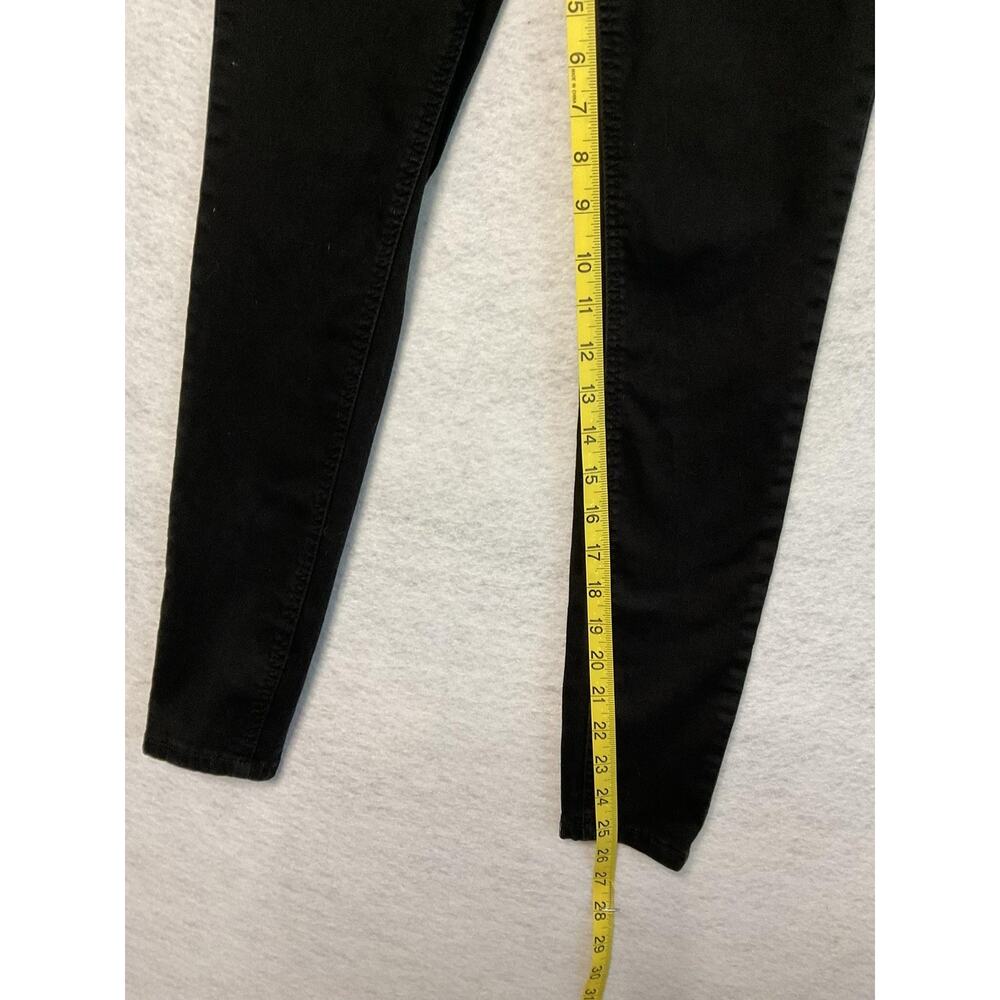Almost Famous Jeans Womens 5 Mid Rise Skinny‎ Pants Stretch Striped Waistband - Picture 3 of 6